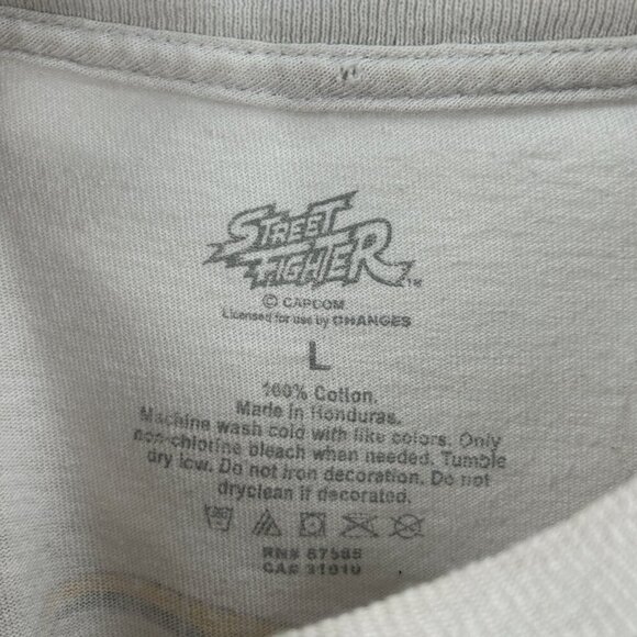 STREET FIGHTER II Vintage Inspired Reproduced Graphic Print Grunge T-Shirt Large - Picture 5 of 5